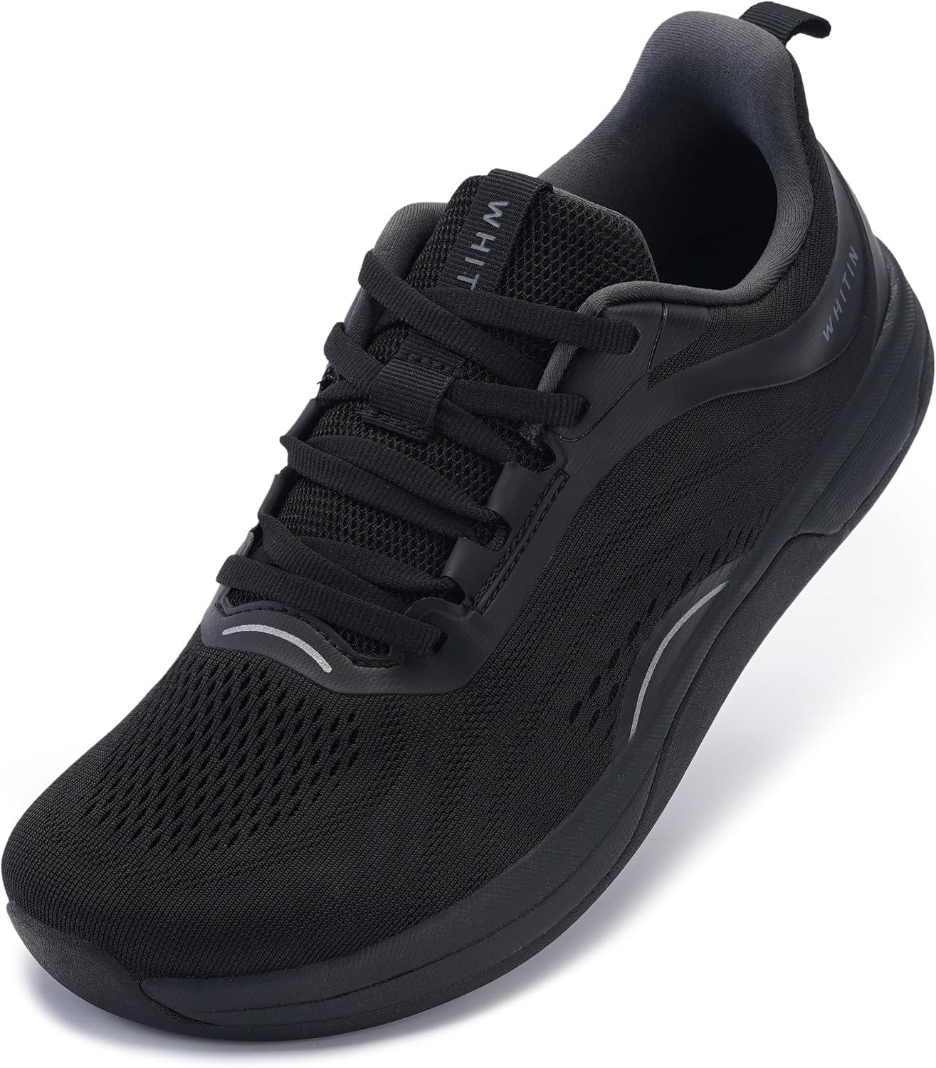 WHITIN Women's Wide Toe Box Zero Drop Road Running Shoes S25 All Black
