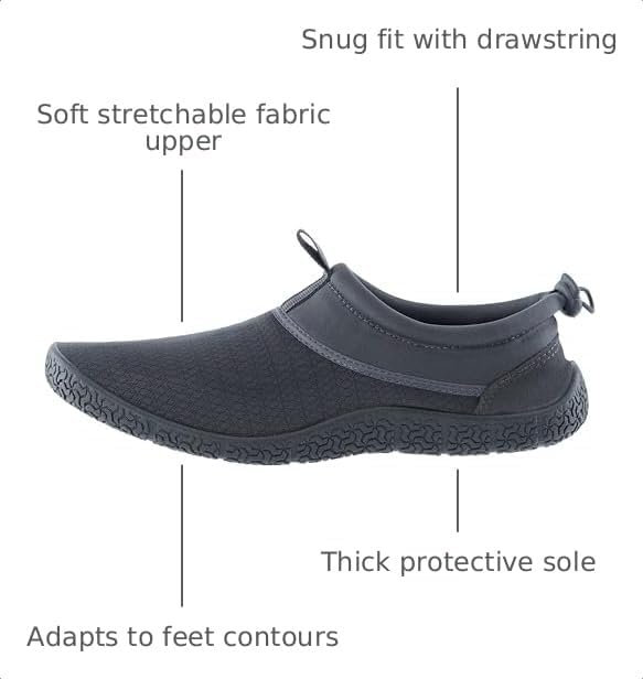 WHITIN Versatile Water Shoes for Men Women Z20 Dark Grey